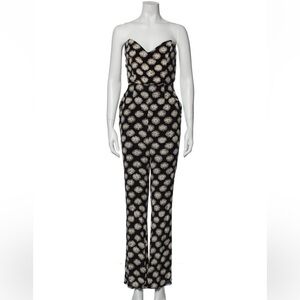 Stone Cold Fox printed strapless jumpsuit